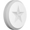 Ekena Millwork Standard Grayson Star Rosette With Beveled Edge, 4"W x 4"H x 3/4"P ROSP040X040X075GRY07 - alternate 1